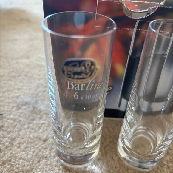 Barline Bohemia Crystal Box Of 6 50 ML Vodka Shot Glasses - Picture 2 of 6